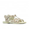 Kleinkind-Sandalen 53c Lack Elfenbein