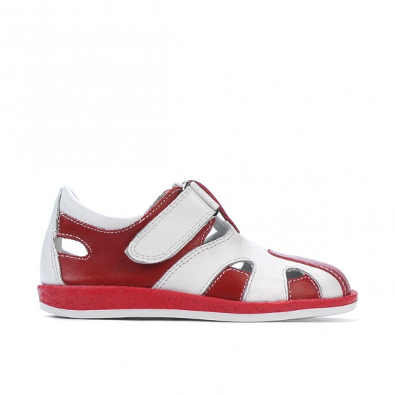 Kleinkinderschuhe 07-1c rot+weiß