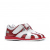 Kleinkinderschuhe 07-1c rot+weiß