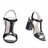 Damensandalen 5055 Lack Schwarz