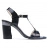 Damensandalen 5055 Lack Schwarz