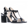 Damensandalen 5055 Lack Schwarz