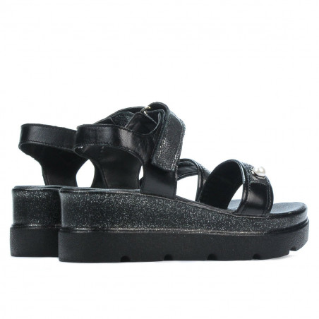 Damen Sandalen 5051 schwarz kombiniert
