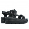 Damen Sandalen 5051 schwarz kombiniert