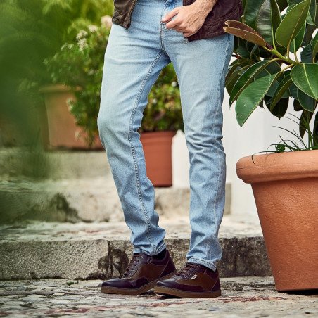 Herren Sportschuhe 886 Kaffee kombiniert