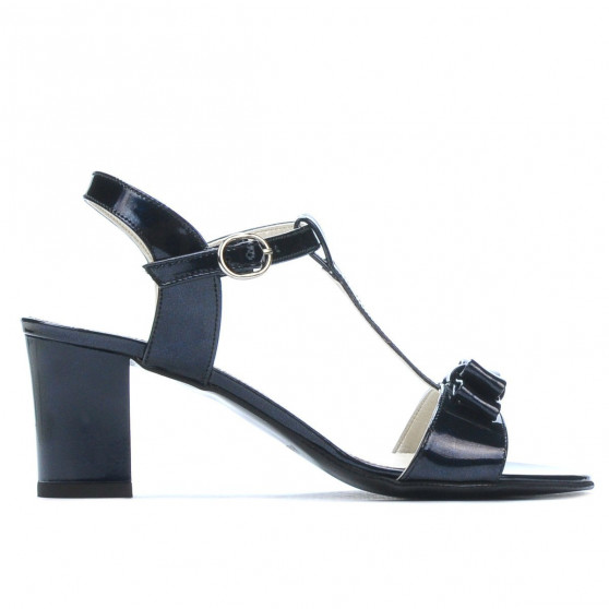 Damen Sandalen 1257 Lack Indigo Perlmutt Damen Sandalen 1257 Lack Indigo Perlmutt