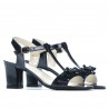 Damen Sandalen 1257 Lack Indigo Perlmutt