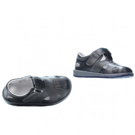 Kleinkindschuhe 07-1c indigo+grau