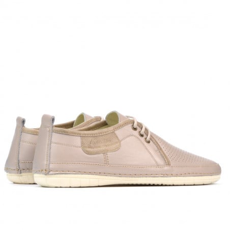Herren-Mokassins 865-1 beige+sand