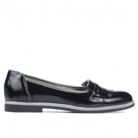 Damen Freizeitschuhe 699 Schwarzlack kombiniert