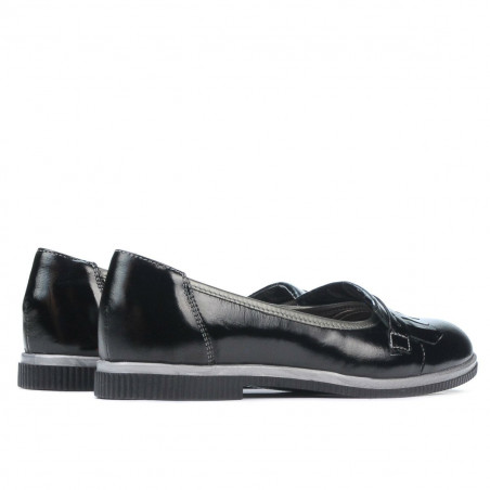 Damen Freizeitschuhe 699 Schwarzlack kombiniert
