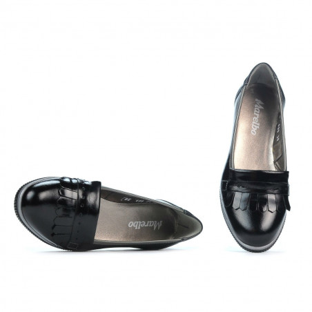 Damen Freizeitschuhe 699 Schwarzlack kombiniert