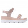Damen Sandalen 5051 Puder Perlmutt kombiniert