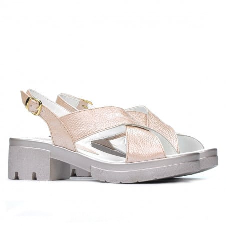 Damen Sandalen 5052 Puder Perlglanz