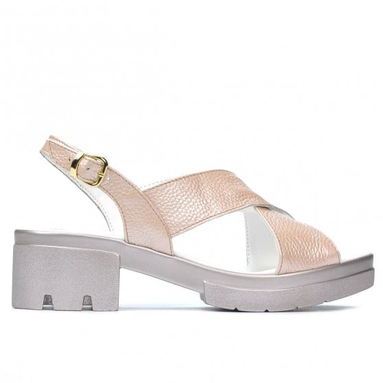 Damen Sandalen 5052 Puder Perlglanz