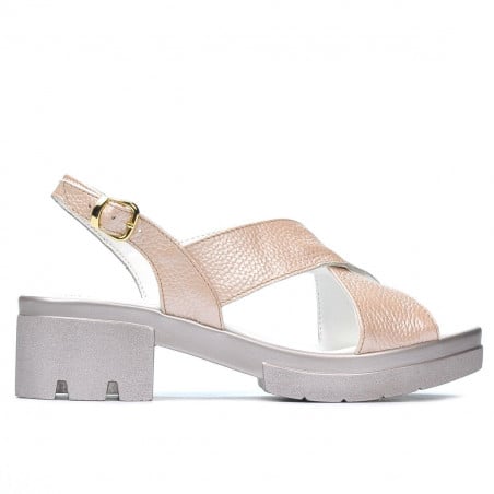 Damen Sandalen 5052 Puder Perlglanz