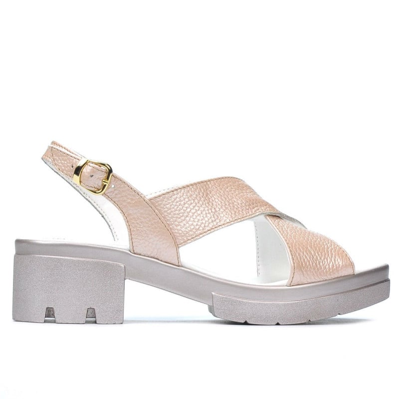 Damen Sandalen 5052 Puder Perlglanz