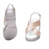 Damen Sandalen 5052 Puder Perlglanz