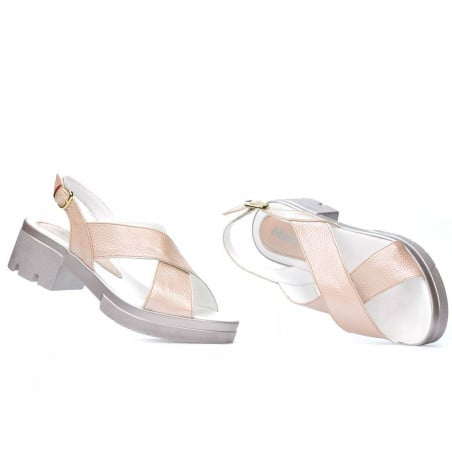 Damen Sandalen 5052 Puder Perlglanz