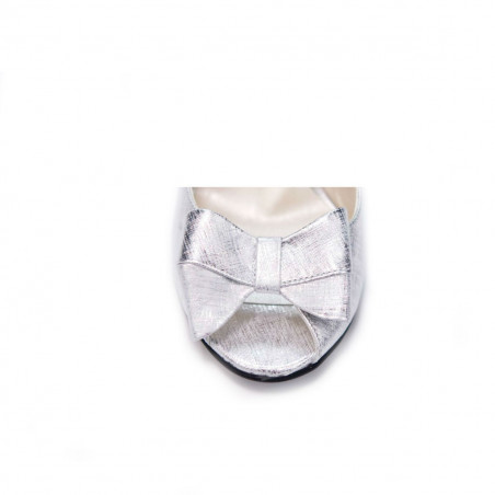 Damen Sandalen 1271 satin silber