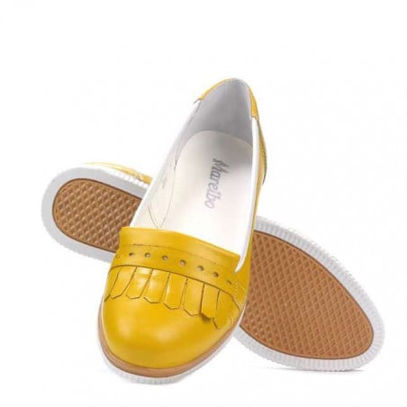 Damen Casual-Schuhe 699 gelb kombiniert