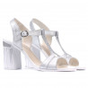 Damen Sandalen 5055 silber perlmuttfarben