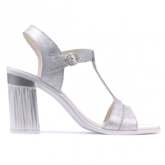 Damen Sandalen 5055 silber perlmuttfarben Damen Sandalen 5055 silber perlmuttfarben