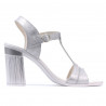Damen Sandalen 5055 silber perlmuttfarben