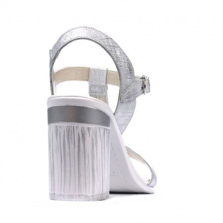 Damen Sandalen 5055 silber perlmuttfarben