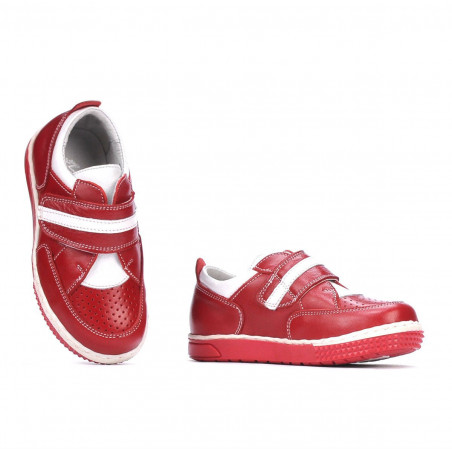 Kleinkinderschuhe 64c rot+weiß