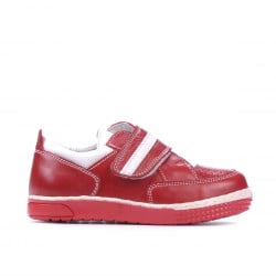 Kleinkinderschuhe 64c rot+weiß