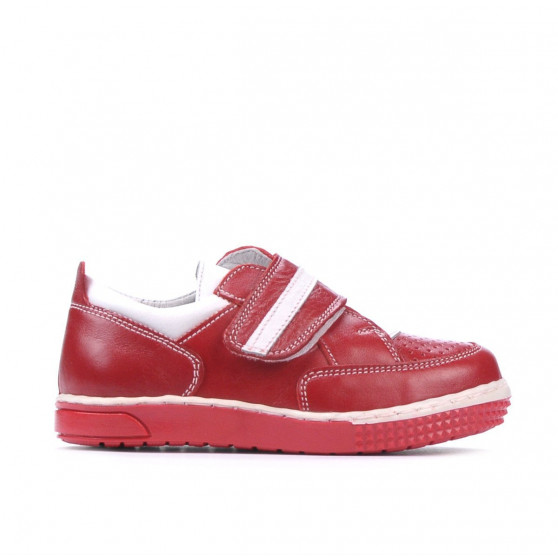 Kleinkinderschuhe 64c rot+weiß