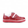 Kleinkinderschuhe 64c rot+weiß