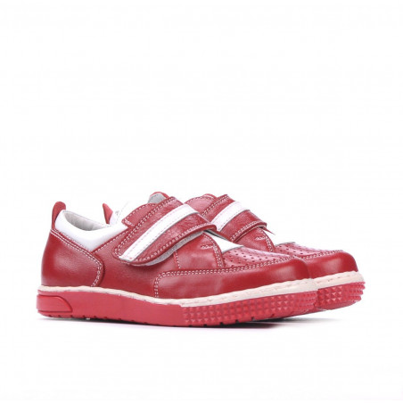 Kleinkinderschuhe 64c rot+weiß