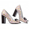 Damen Sandalen 1271 weinrot floral mehrfarbig