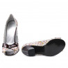 Damen Sandalen 1271 weinrot floral mehrfarbig
