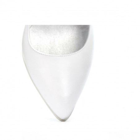 Elegante Damenschuhe 1246 Perlmuttweiß