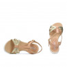 Damensandalen 5038 gold kombiniert