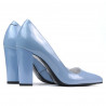 Damen elegante Schuhe 1261 Lack Blau