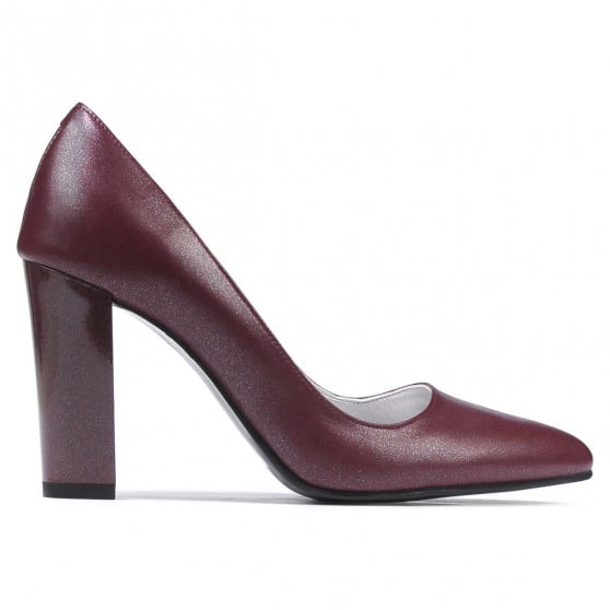 Elegante Damenschuhe 1261 Bordeaux-Perlmutt Elegante Damenschuhe 1261 Bordeaux-Perlmutt