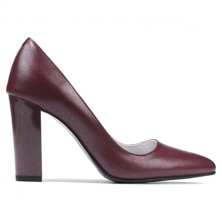 Elegante Damenschuhe 1261 Bordeaux-Perlmutt