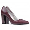 Elegante Damenschuhe 1261 Bordeaux-Perlmutt