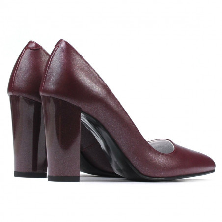 Elegante Damenschuhe 1261 Bordeaux-Perlmutt