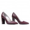 Elegante Damenschuhe 1261 Bordeaux-Perlmutt