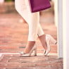 Damen Sandalen 1271 beige perlmutt