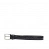 Herren Gürtel 32bc schwarz+Kroko schwarz