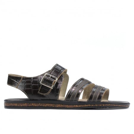 Herren-Sandalen 315 Croco Kaffee