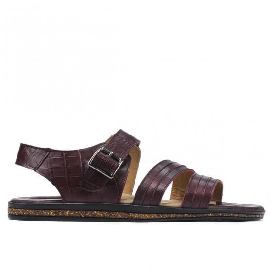 Herren-Sandalen 315 Krokodil bordeaux Herren-Sandalen 315 Krokodil bordeaux