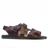 Herren-Sandalen 315 Krokodil bordeaux