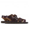Herren-Sandalen 315 Krokodil bordeaux